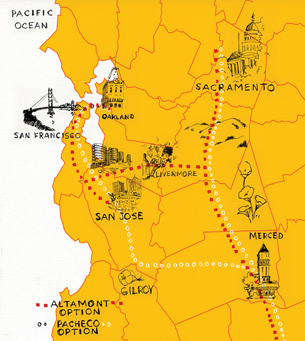 CalTrain Proposal Map for "Sierra Club"